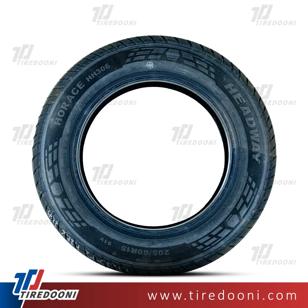 لاستیک خودرو هدوی سایز 185/70R13 مدل گل HH306